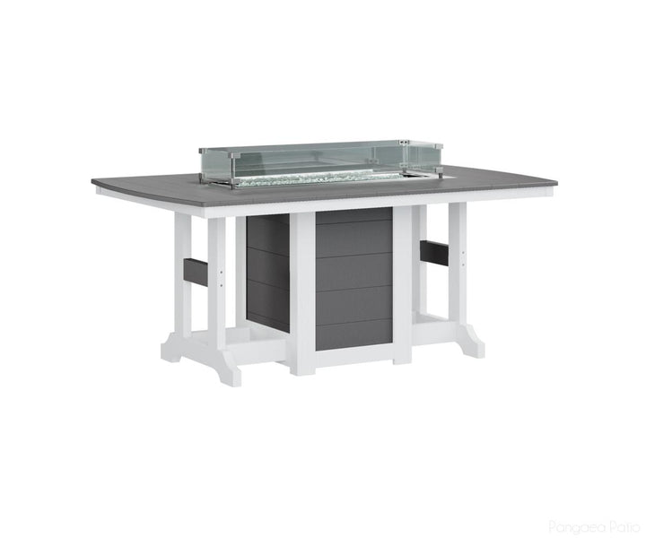 Garden Classic 44" x 72" Rectangular Fire Table - Bar Height