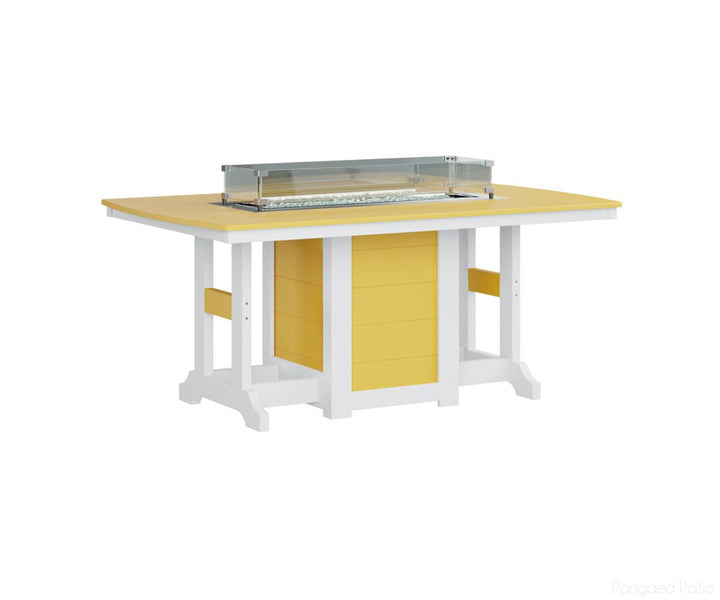 Garden Classic 44" x 72" Rectangular Fire Table - Dining Height