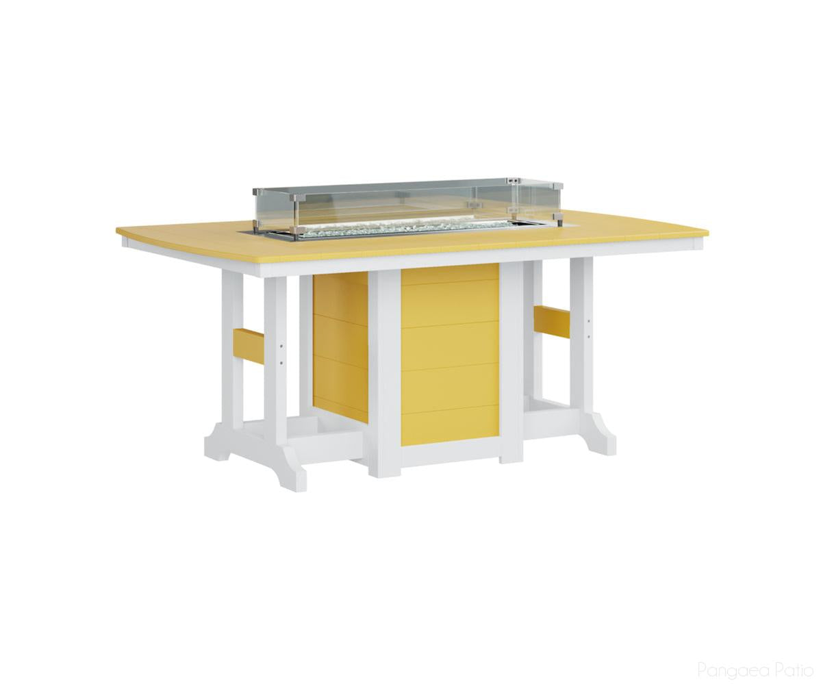 Garden Classic 44" x 72" Rectangular Fire Table - Bar Height