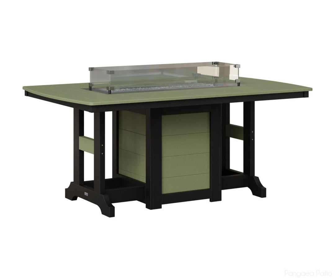 Garden Classic 44" x 72" Rectangular Fire Table - Counter Height