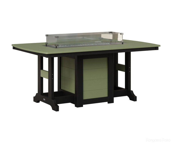 Garden Classic 44" x 72" Rectangular Fire Table - Bar Height