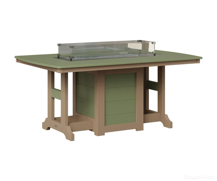 Garden Classic 44" x 72" Rectangular Fire Table - Bar Height