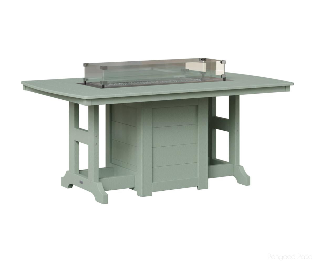 Garden Classic 44" x 72" Rectangular Fire Table - Dining Height