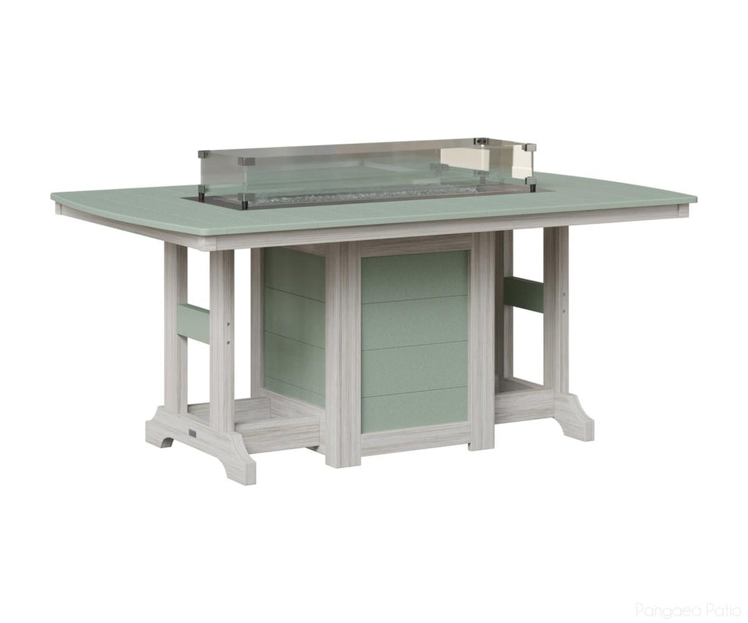 Garden Classic 44" x 72" Rectangular Fire Table - Bar Height