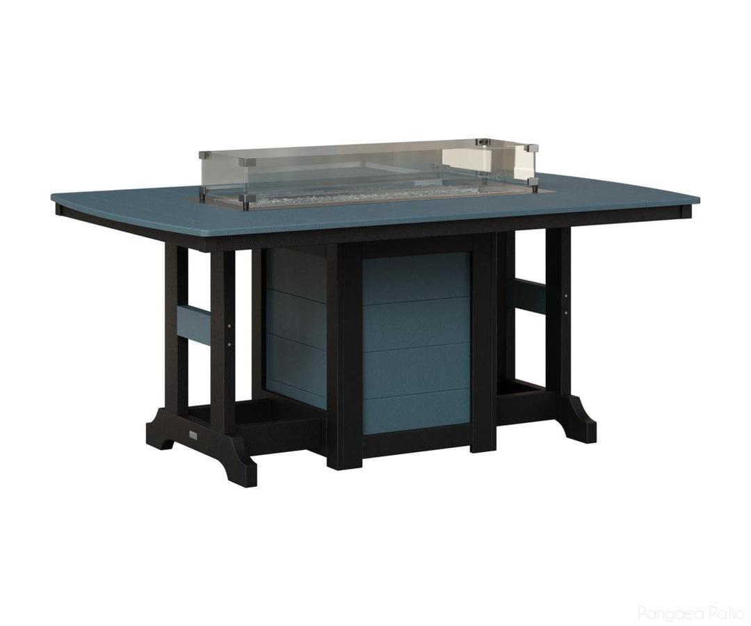 Garden Classic 44" x 72" Rectangular Fire Table - Counter Height