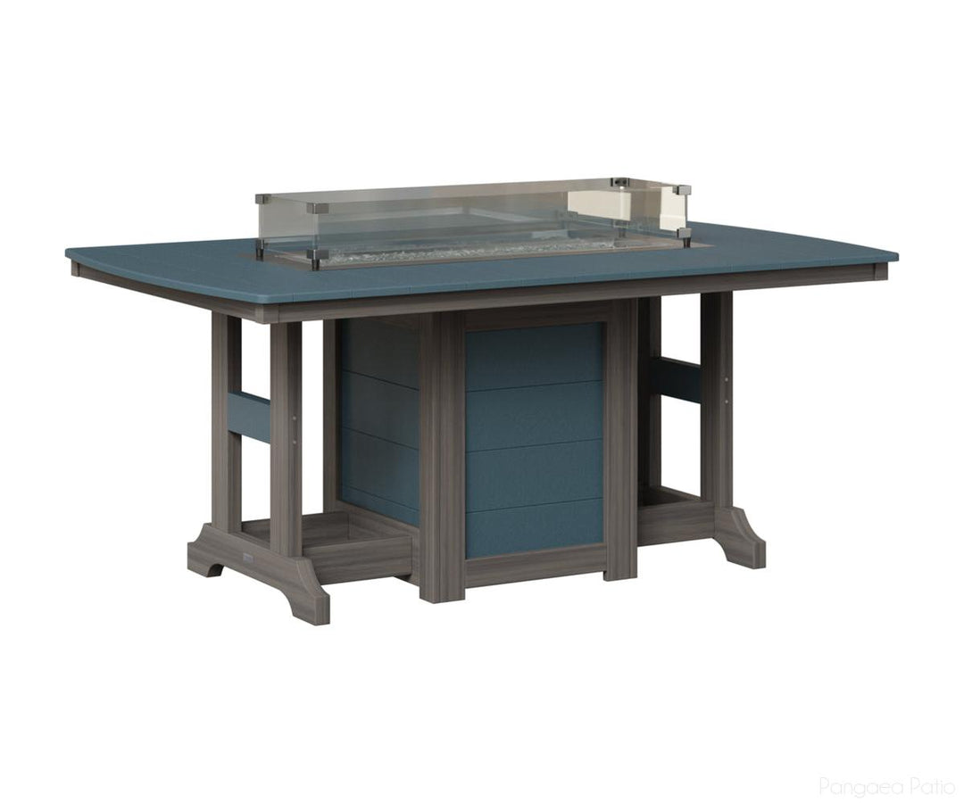 Garden Classic 44" x 72" Rectangular Fire Table - Counter Height