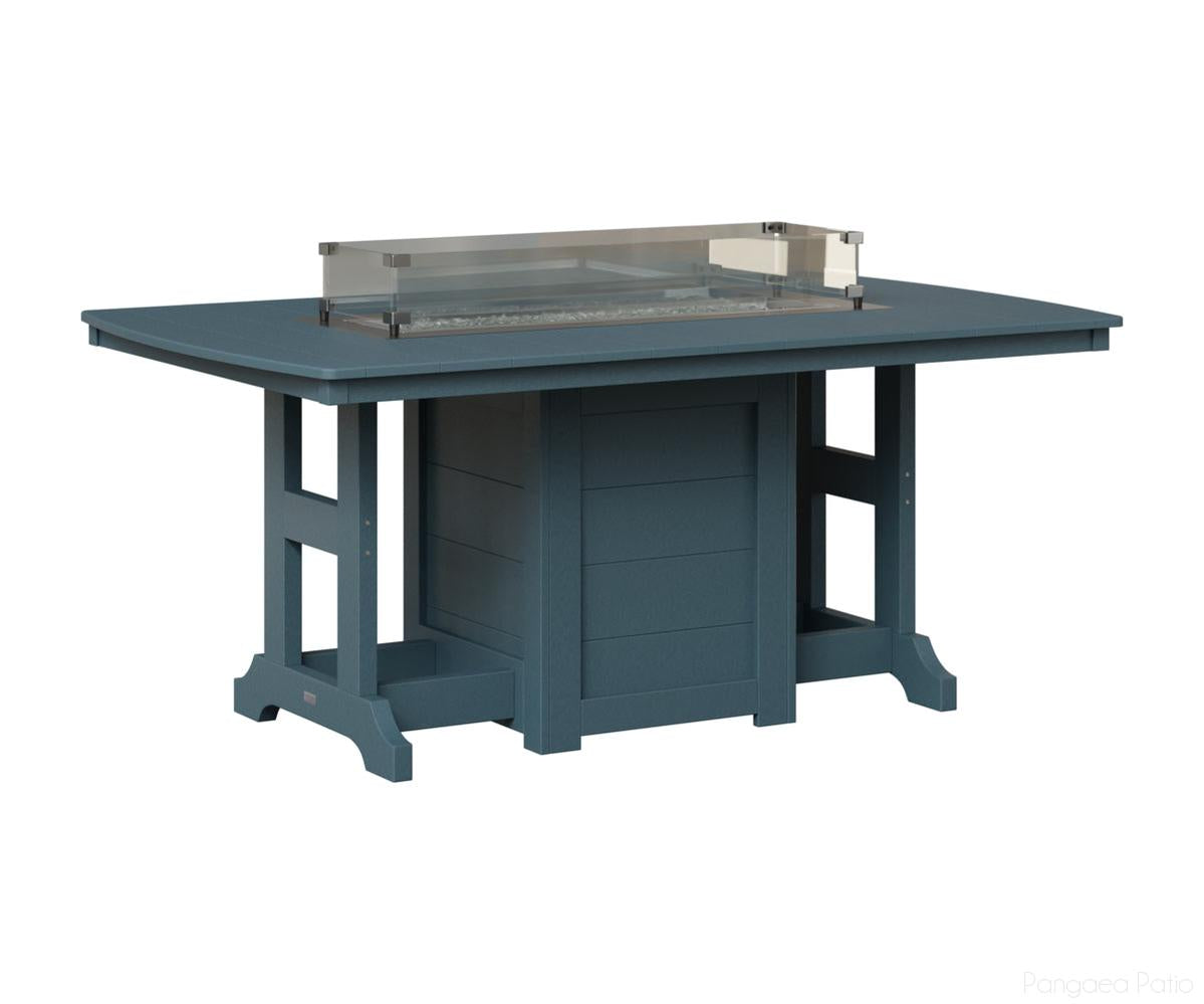 Garden Classic 44" x 72" Rectangular Fire Table - Counter Height