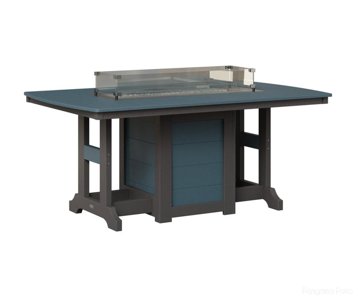 Garden Classic 44" x 72" Rectangular Fire Table - Counter Height