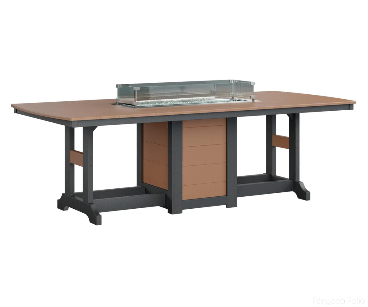 Garden Classic 44" x 96" Rectangular Fire Table - Dining Height