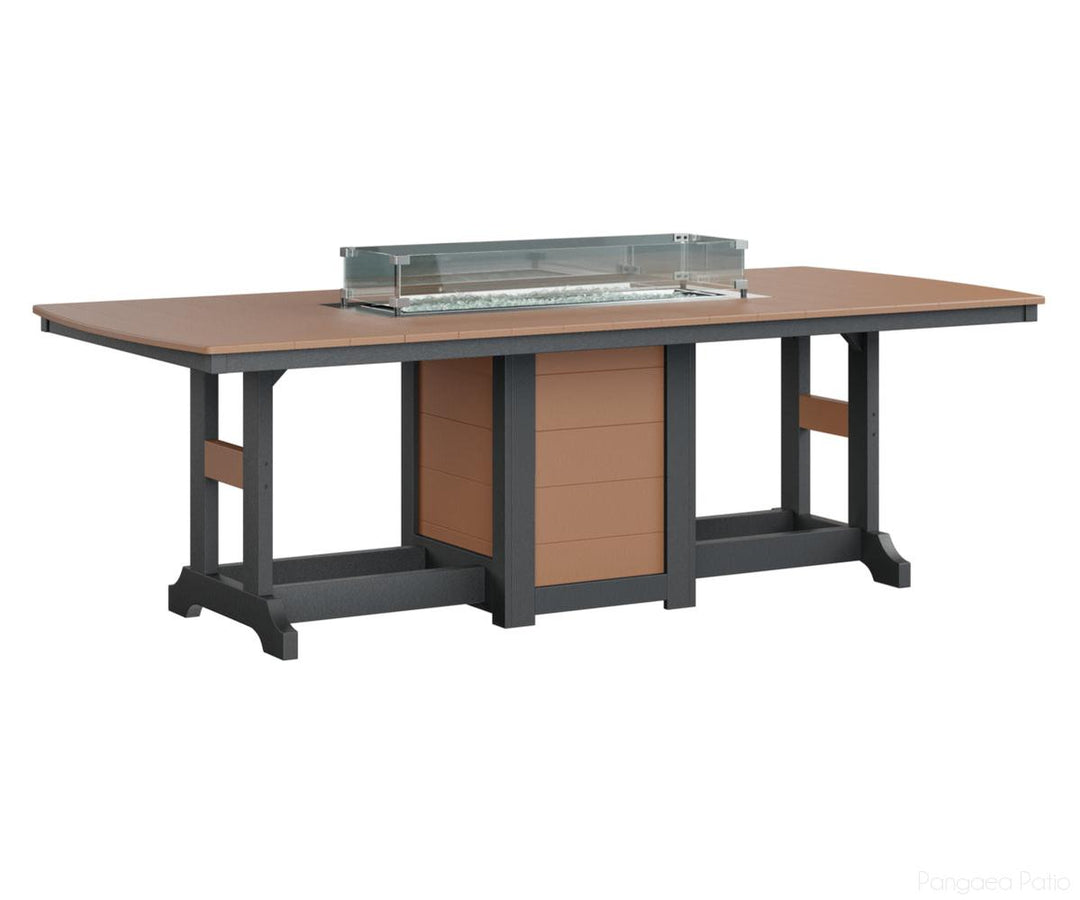 Garden Classic 44" x 96" Rectangular Fire Table - Counter Height