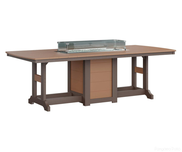 Garden Classic 44" x 96" Rectangular Fire Table - Dining Height