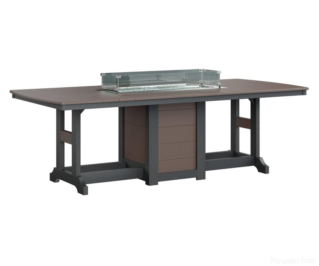 Garden Classic 44" x 96" Rectangular Fire Table - Counter Height