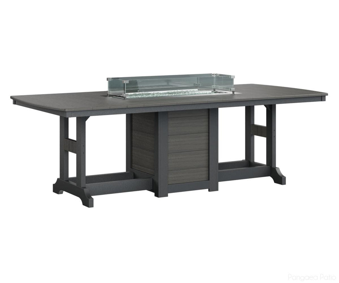Garden Classic 44" x 96" Rectangular Fire Table - Counter Height