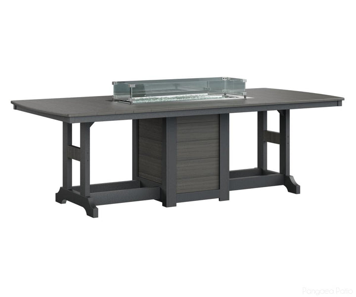 Garden Classic 44" x 96" Rectangular Fire Table - Counter Height