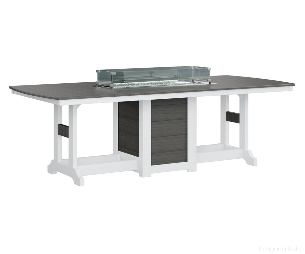Garden Classic 44" x 96" Rectangular Fire Table - Bar Height