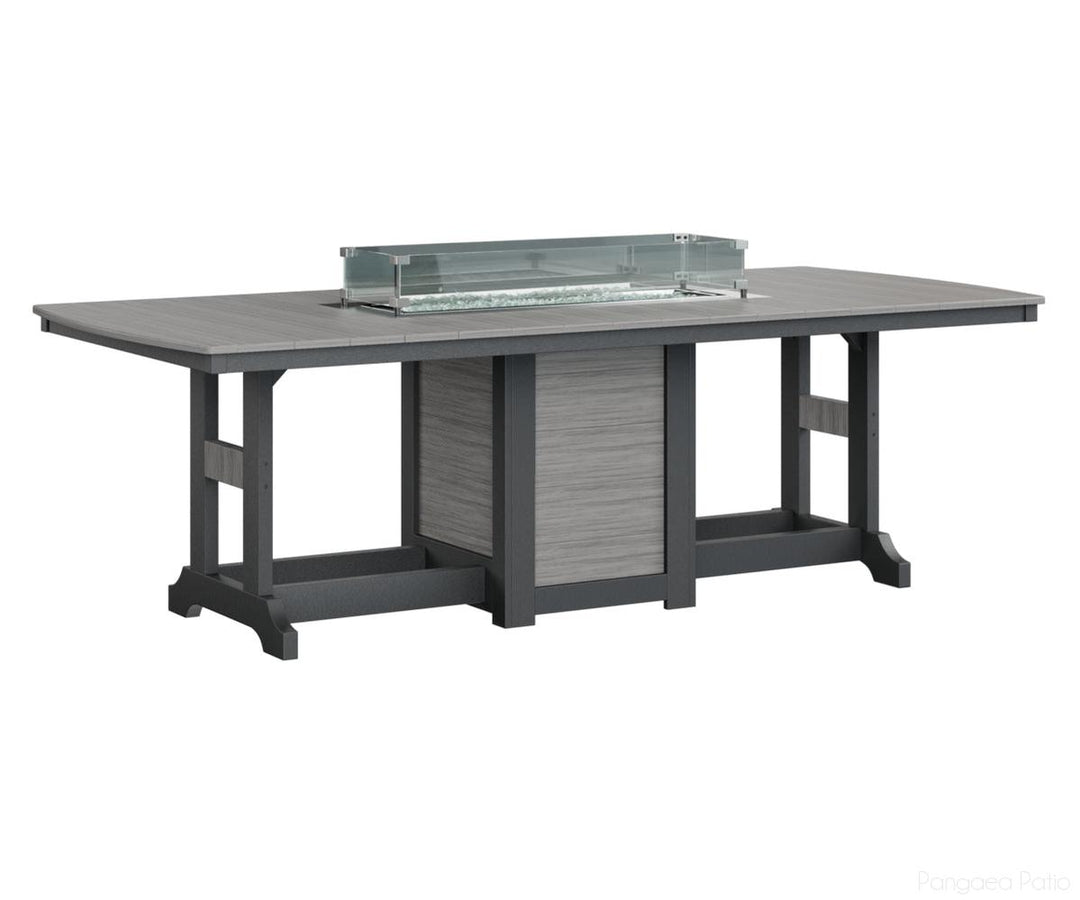 Garden Classic 44" x 96" Rectangular Fire Table - Counter Height