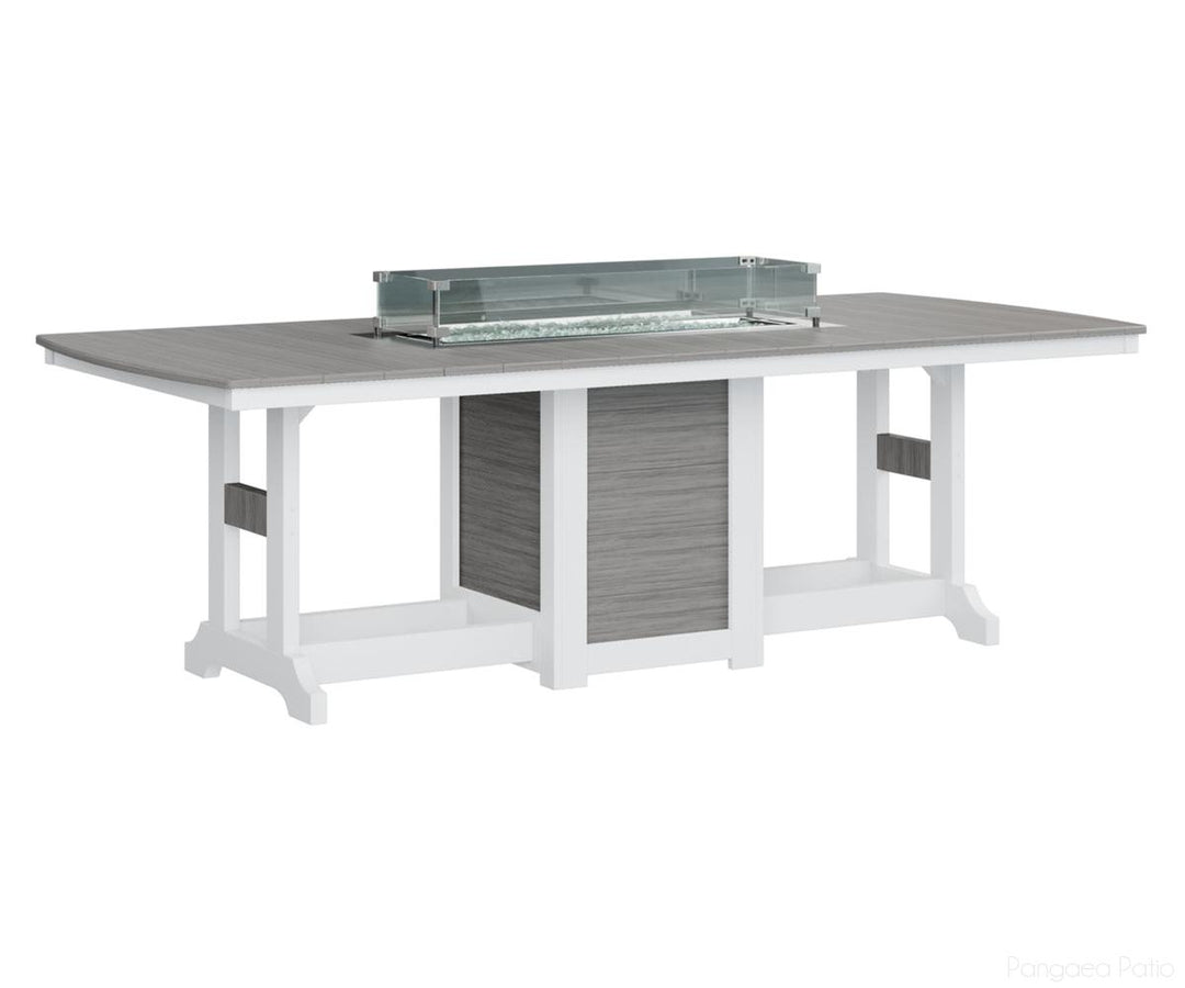 Garden Classic 44" x 96" Rectangular Fire Table - Counter Height