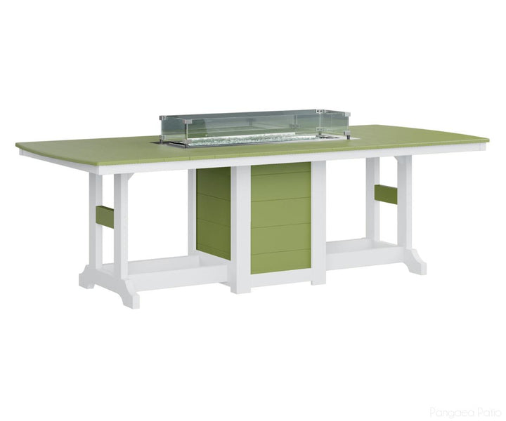 Garden Classic 44" x 96" Rectangular Fire Table - Dining Height