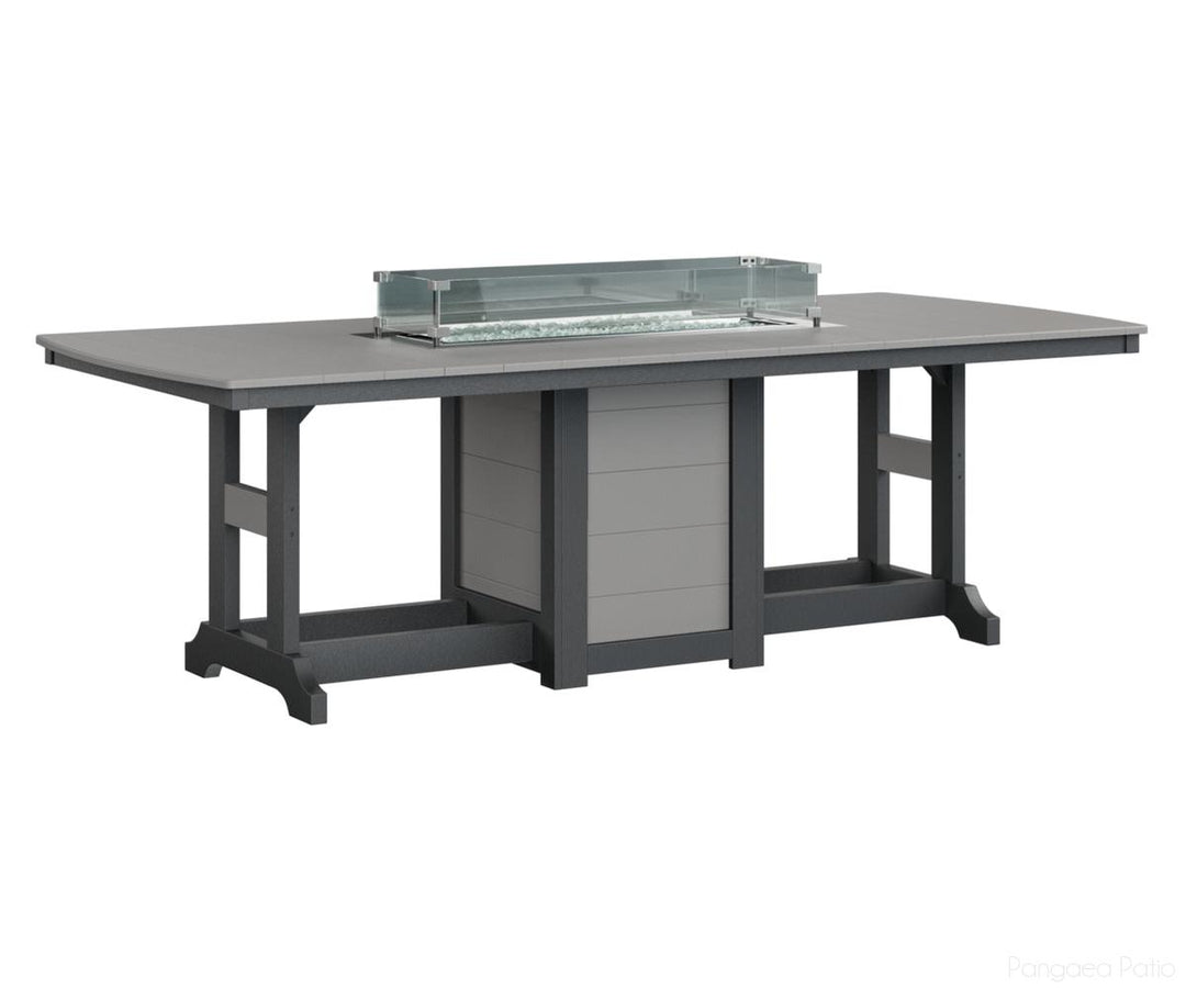 Garden Classic 44" x 96" Rectangular Fire Table - Bar Height