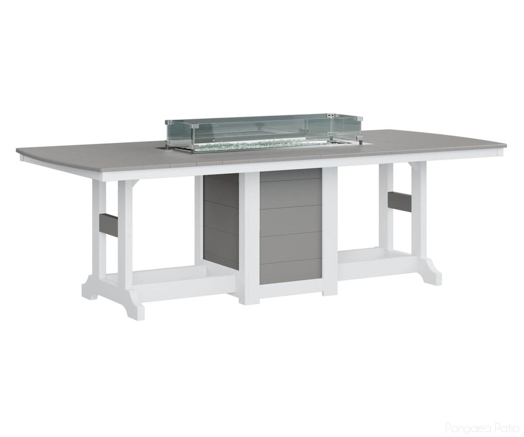 Garden Classic 44" x 96" Rectangular Fire Table - Bar Height