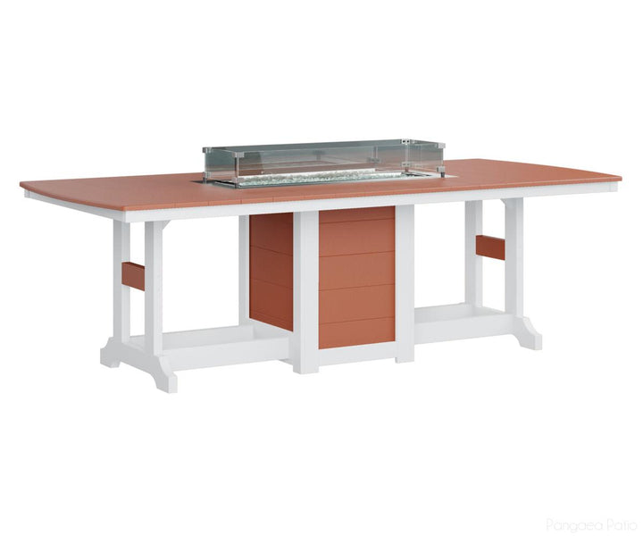 Garden Classic 44" x 96" Rectangular Fire Table - Bar Height