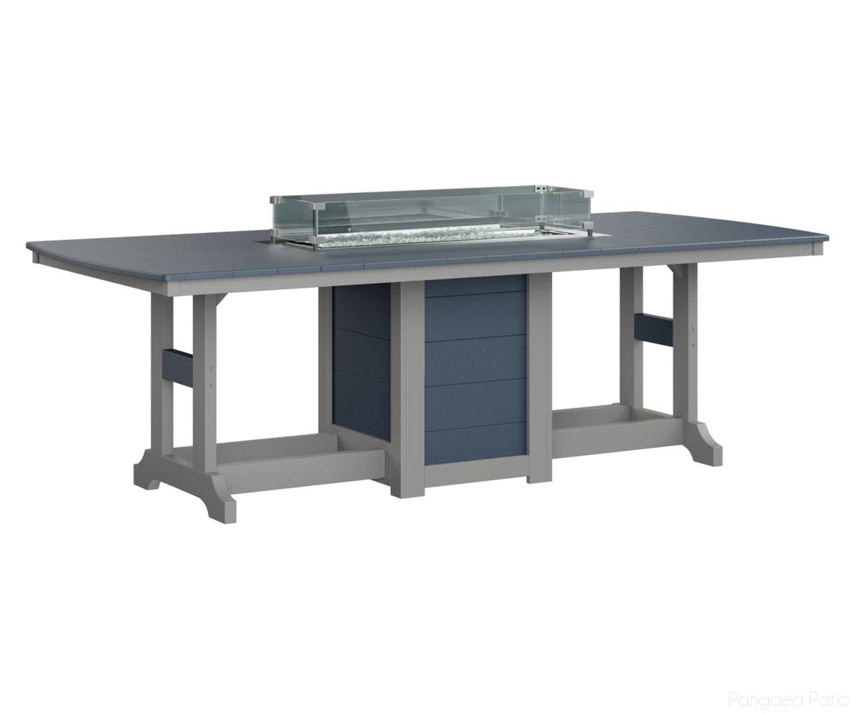 Garden Classic 44" x 96" Rectangular Fire Table - Counter Height