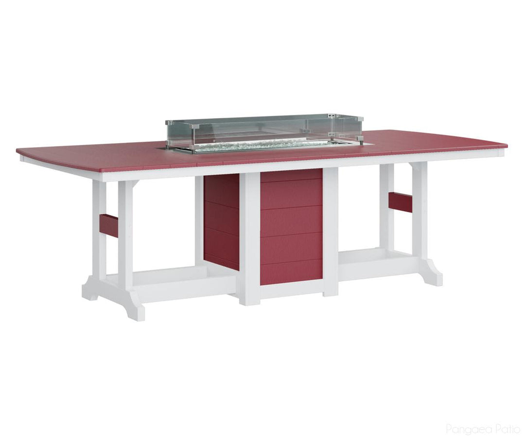 Garden Classic 44" x 96" Rectangular Fire Table - Dining Height