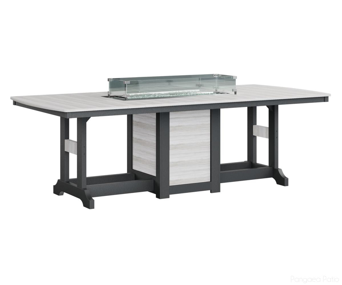 Garden Classic 44" x 96" Rectangular Fire Table - Counter Height