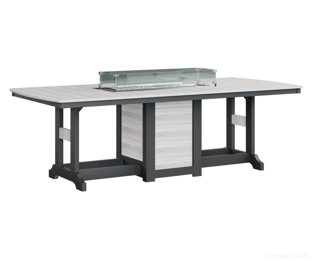 Garden Classic 44" x 96" Rectangular Fire Table - Bar Height