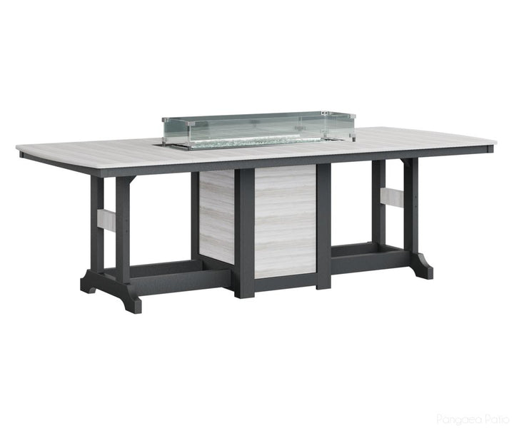 Garden Classic 44" x 96" Rectangular Fire Table - Bar Height