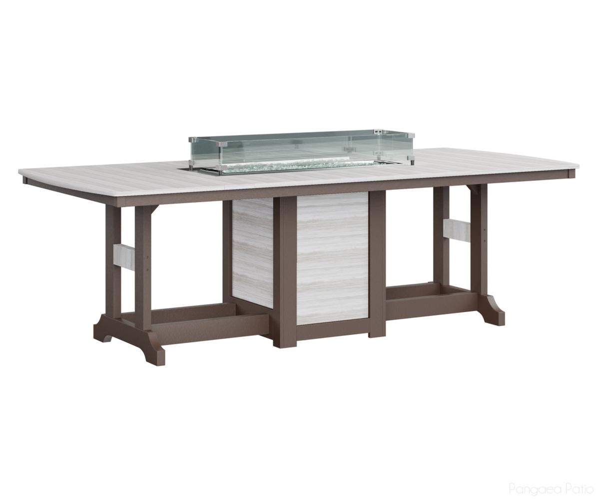 Garden Classic 44" x 96" Rectangular Fire Table - Dining Height