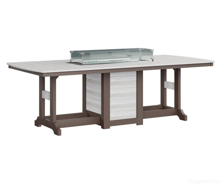 Garden Classic 44" x 96" Rectangular Fire Table - Bar Height