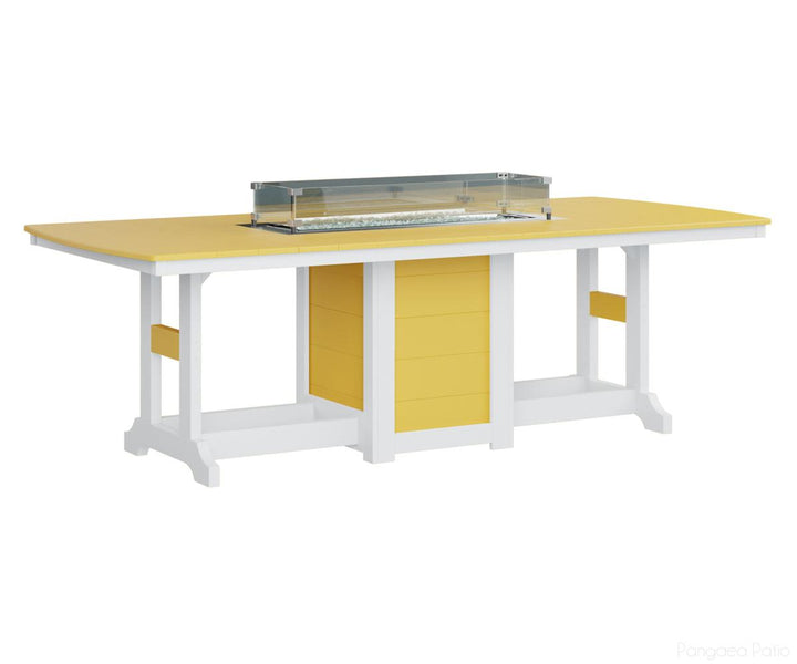 Garden Classic 44" x 96" Rectangular Fire Table - Bar Height