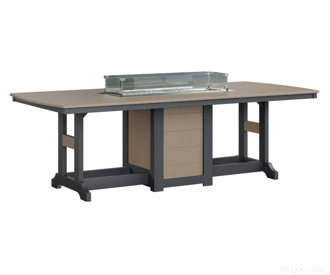 Garden Classic 44" x 96" Rectangular Fire Table - Dining Height