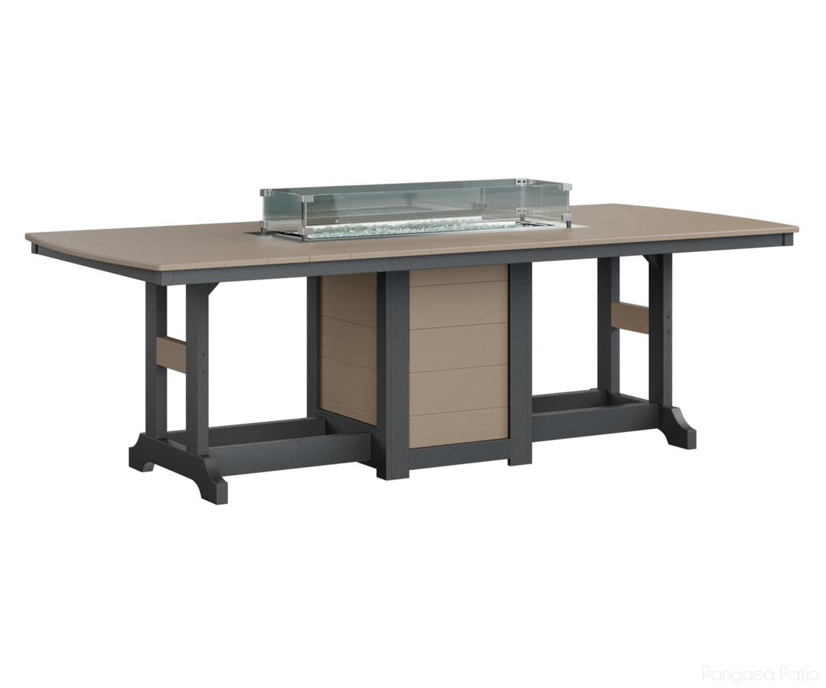 Garden Classic 44" x 96" Rectangular Fire Table - Counter Height