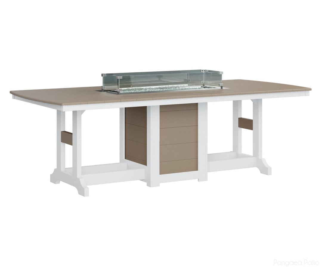 Garden Classic 44" x 96" Rectangular Fire Table - Bar Height