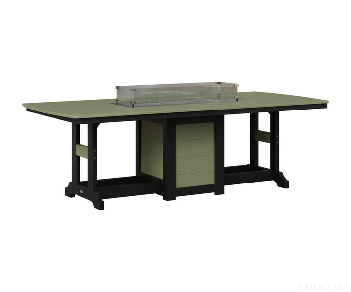 Garden Classic 44" x 96" Rectangular Fire Table - Dining Height