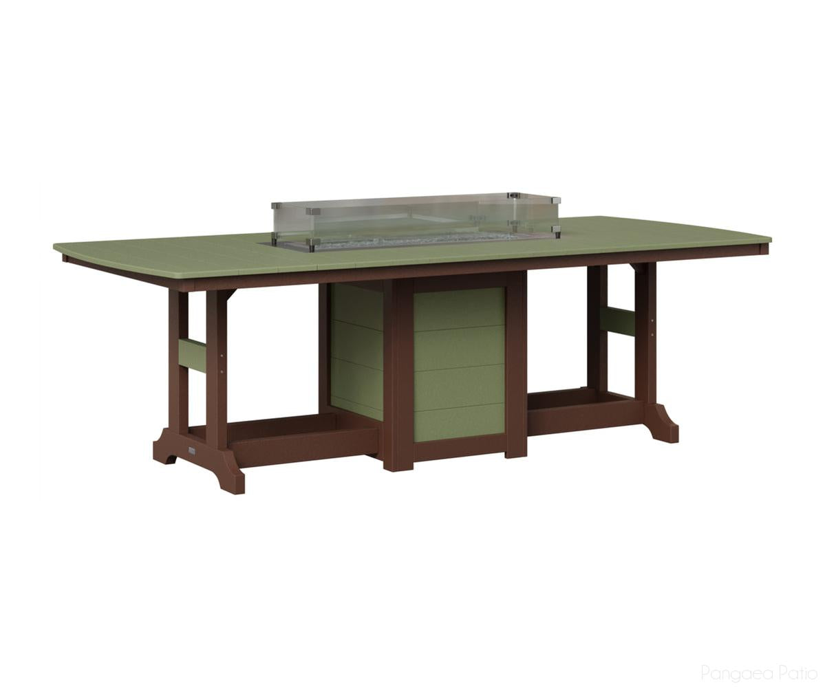 Garden Classic 44" x 96" Rectangular Fire Table - Dining Height