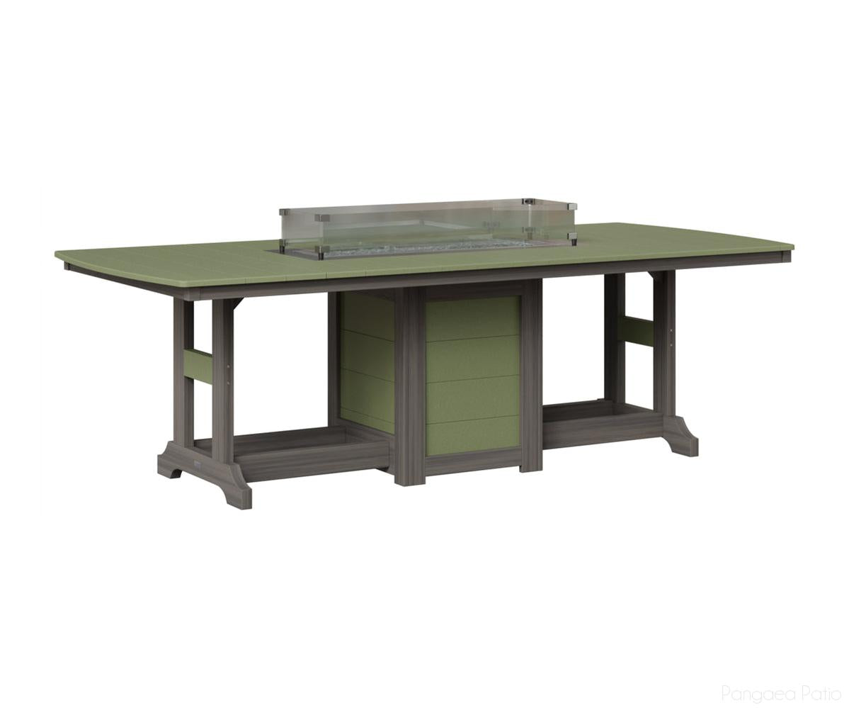 Garden Classic 44" x 96" Rectangular Fire Table - Dining Height