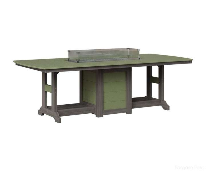 Garden Classic 44" x 96" Rectangular Fire Table - Dining Height