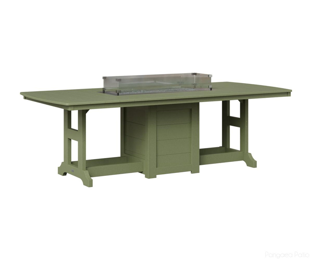 Garden Classic 44" x 96" Rectangular Fire Table - Bar Height