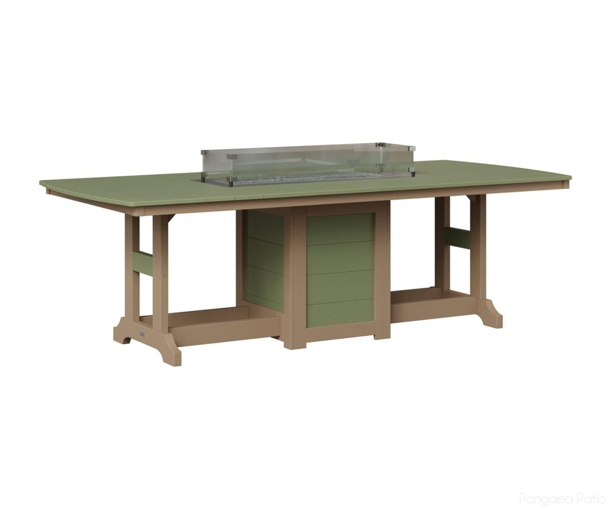 Garden Classic 44" x 96" Rectangular Fire Table - Bar Height