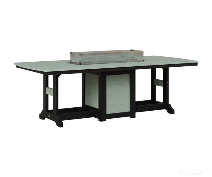 Garden Classic 44" x 96" Rectangular Fire Table - Dining Height