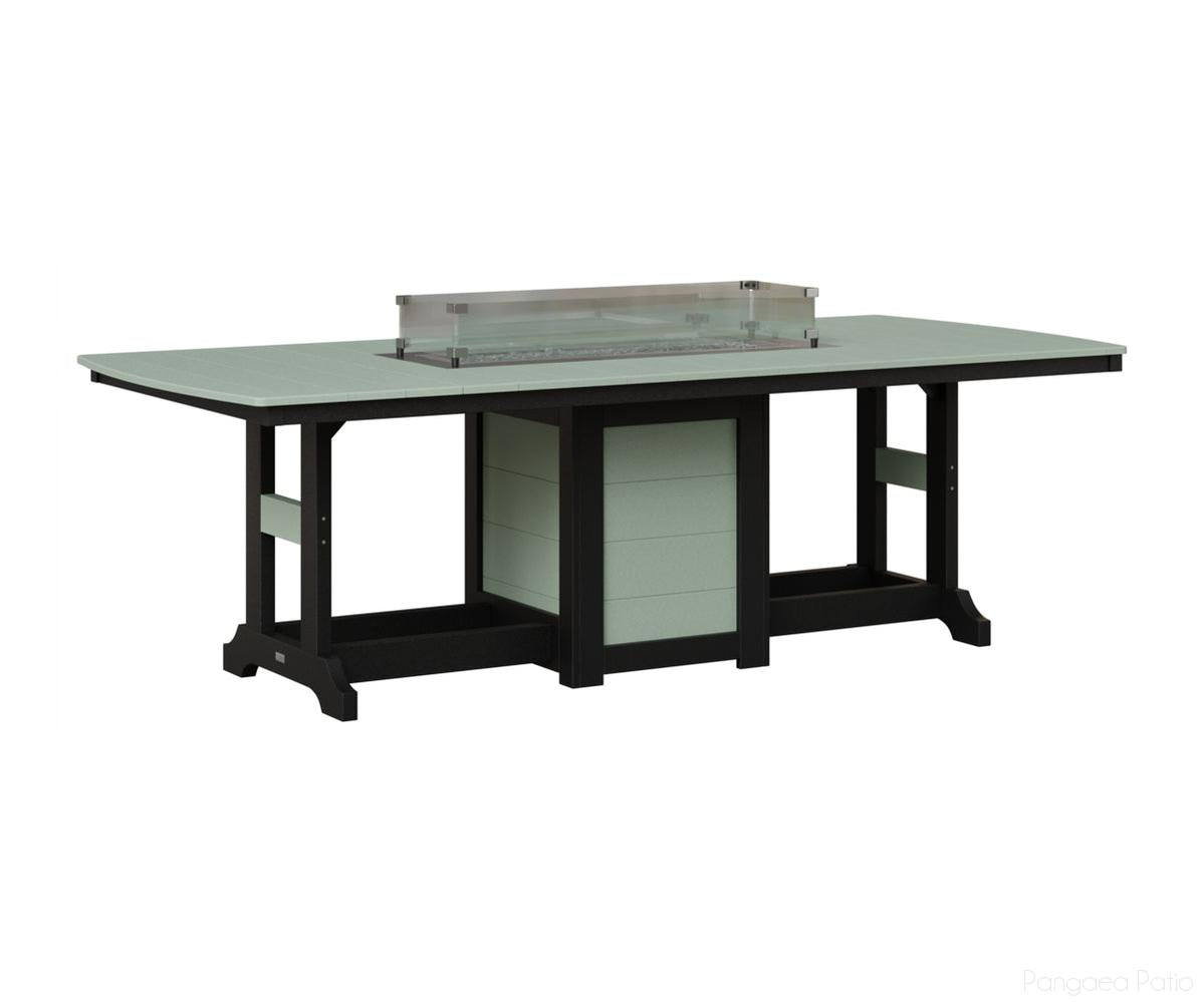 Garden Classic 44" x 96" Rectangular Fire Table - Bar Height