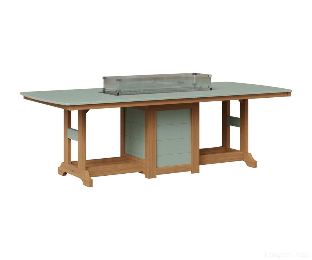 Garden Classic 44" x 96" Rectangular Fire Table - Bar Height