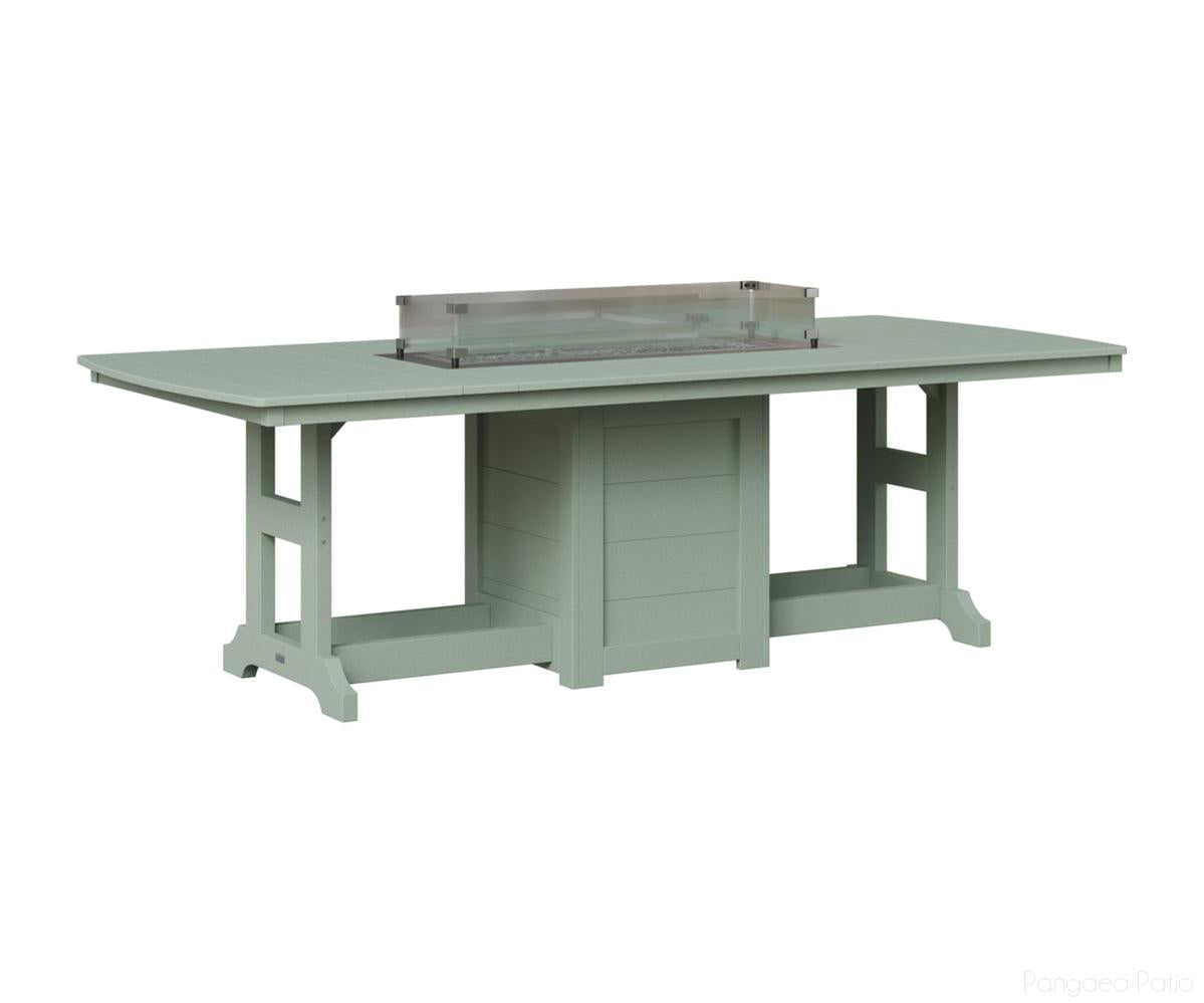 Garden Classic 44" x 96" Rectangular Fire Table - Bar Height