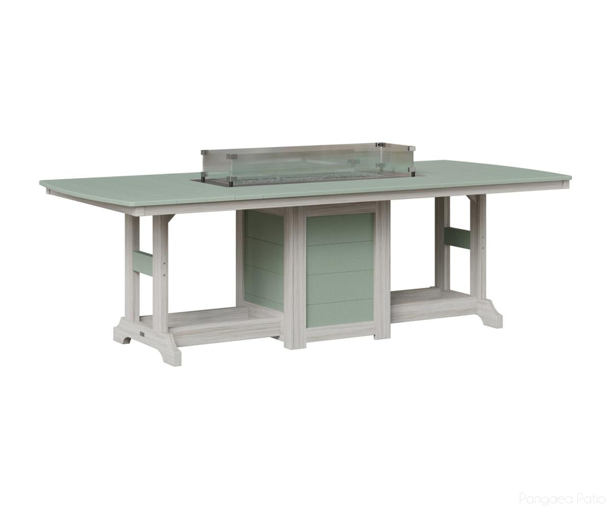 Garden Classic 44" x 96" Rectangular Fire Table - Dining Height