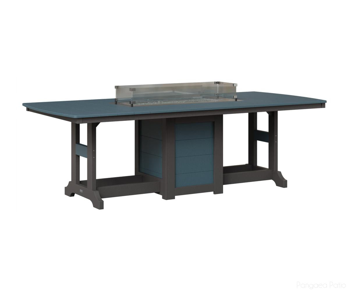 Garden Classic 44" x 96" Rectangular Fire Table - Bar Height