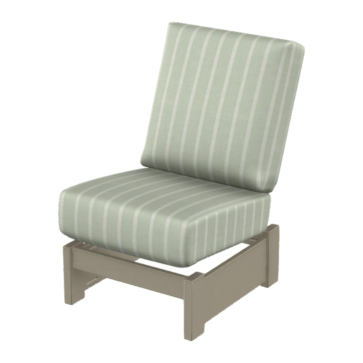Leeward Cushion Armless Single Seat Section (fixed) — Storm MGP