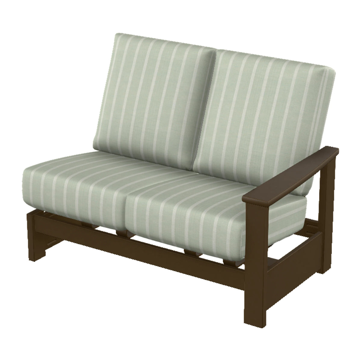 Leeward Cushion Loveseat Section w/ Hidden Motion (RAF) — Kona MGP / Match Finish